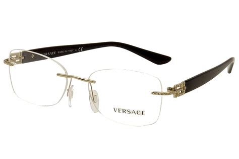 versace eyewear frames|versace rimless eyeglasses for women.